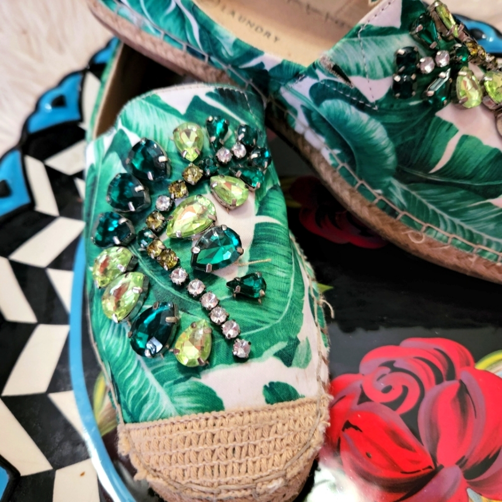Tropical Espadrille Flat